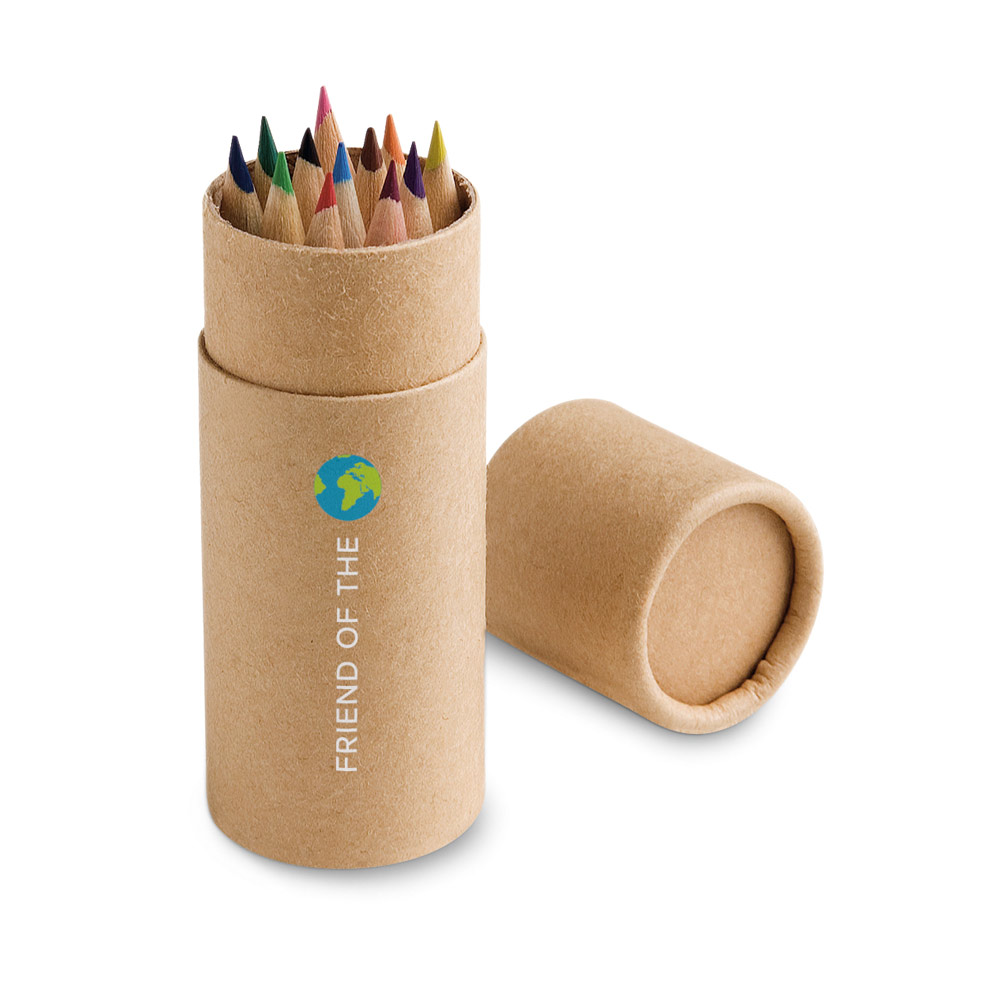 RD 51752-Caixa com 12 lápis de cor personalizada